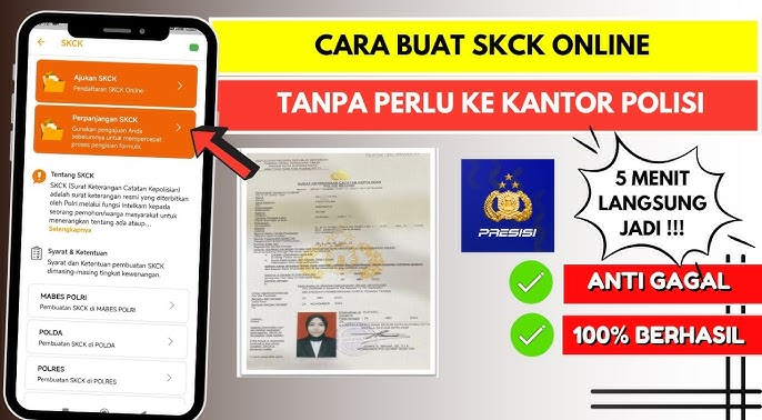 Gak Pakai Antre! Cara Membuat SKCK Online 2026 Cuma Lewat HP, Simak Langkah Lengkapnya