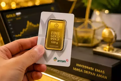 Harga Emas Antam Makin Turun! Hari Ini Ambles Rp9.000, Buyback Ikut Merosot