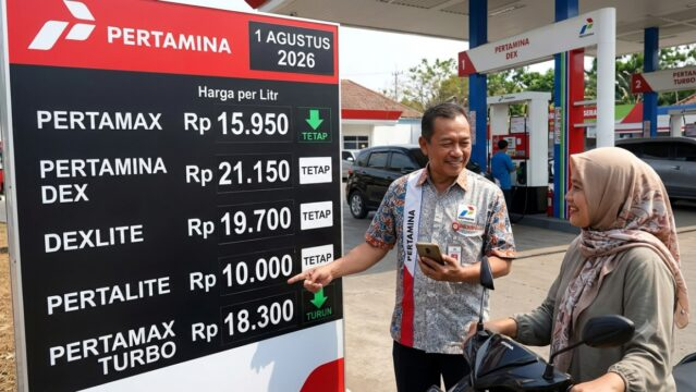 Harga BBM Pertamina Resmi Turun! Cek Daftar Pertalite hingga Pertamax Hari Ini, 12 Agustus 2026