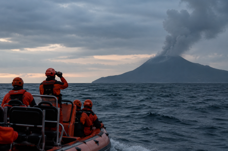 Coverage trip to Krakatoa ended mysteriously, 5 journalists lost contact