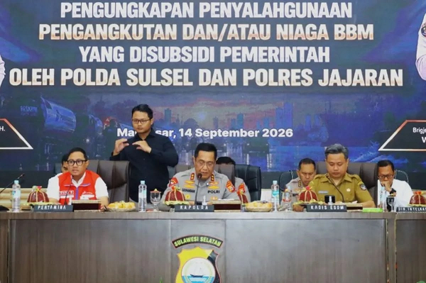 Police Dismantle 10 Cases of Fuel Hoarding in South Sulawesi, 17 People Arrested, Tens of Thousands of Liters of Diesel-Pertalite Seized