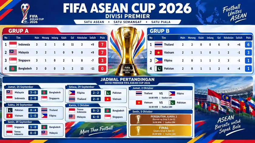 FIFA ASEAN Cup 2026 Final Schedule: Indonesia vs Thailand Fight for the ASEAN Crown